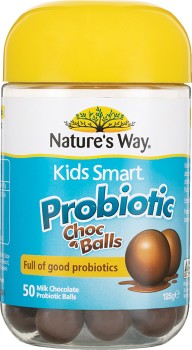 Natures-Way-Kids-Smart-Probiotic-Choc-Balls-50-Pack on sale