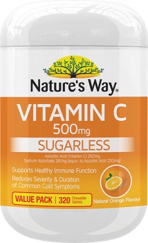 Natures-Way-Vitamin-C-500mg-320-Chewable-Tablets on sale