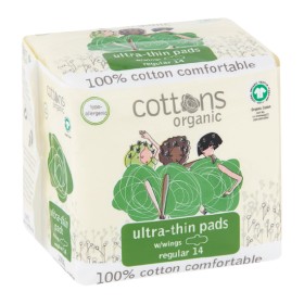 Cottons+Organic+Ultra+Thin+Pads+Pk+12-14