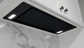 Sirius+85cm+Black+Glass+Undermount+Rangehood