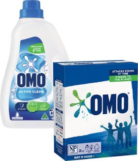 OMO+Laundry+Liquid+2+Litre%2C+Powder+2kg+or+Capsules+28+Pack+Selected+Varieties