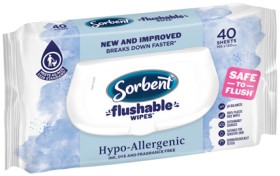 Sorbent+Flushable+Wipes+40+Pack+Selected+Varieties