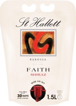 St-Hallett-Faith-Shiraz-Bagnum-15L on sale