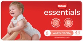 Huggies+Essentials+Size+5+Walker+Nappies+44+Pack