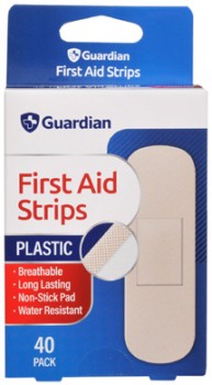 Guardian+Plastic+First+Aid+Strips+40+Pack