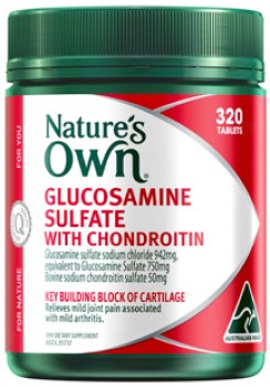 Nature%26rsquo%3Bs+Own+Glucosamine+Sulfate+with+Chondroitin+320+Tablets