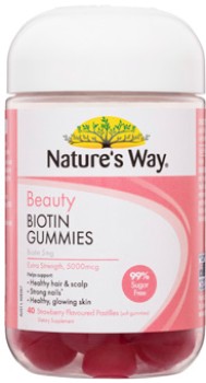 Nature%26rsquo%3Bs+Way+Beauty+Biotin+Gummies+40+Pastilles