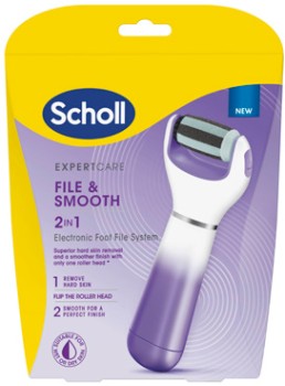 Scholl-Expert-Care-File-Smooth-2-in-1-Electronic-Foot-File-System on sale