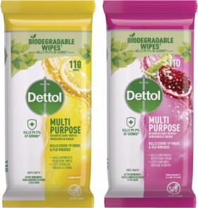 Dettol+Multipurpose+Disinfectant+Wipes+110+Pack