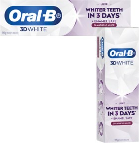 Oral+B+3D+White+Luxe+Glamorous+White+Toothpaste+95g