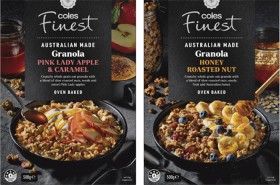 Coles+Finest+Granola+Honey+Roasted+Nut+or+Pink+Lady+Apple+%26amp%3B+Caramel+500g