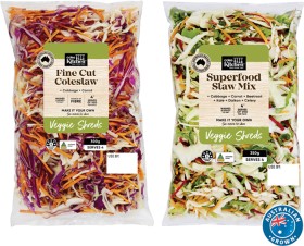 Coles+Kitchen+Fine+Cut+Coleslaw+300g+or+Superfood+Slaw+Mix+350g