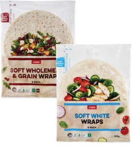 Coles+Bakery+Wraps+8+Pack+360g