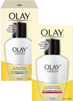 Olay+Complete+SPF+15+Moisture+Lotion+or+Sensitive+Moisture+Lotion+150mL