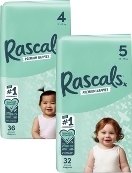 Rascals+Premium+Nappies+26+Pack-54+Pack