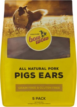 Bow+Wow+Dog+Treats+Pigs+Ears+5+Pack