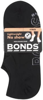 Bonds+Women%26%23039%3Bs+Logo+Lightweight+No+Show+Socks+4+Pack