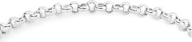 Sterling-Silver-19cm-Italian-Made-Belcher-Bracelet on sale