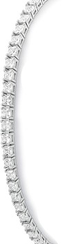 Sterling-Silver-19cm-3mm-Square-Cubic-Zirconia-Tennis-Bracelet on sale