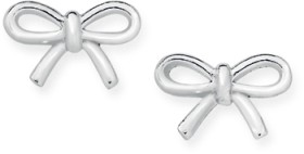 Sterling-Silver-Bow-Stud-Earrings on sale