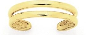 9ct-Gold-Double-Band-Toe-Ring on sale