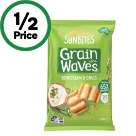 Sunbites-Grain-Waves-Wholegrain-Chips-170g on sale