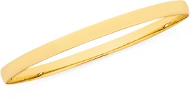 9ct+Gold+65mm+Solid+Bangle