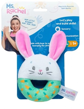 Ms-Rachel-Hop-Little-Bunnies-Soft-Rattle on sale