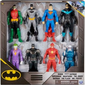 8+Pack+15cm+DC+Batman+Action+Figures