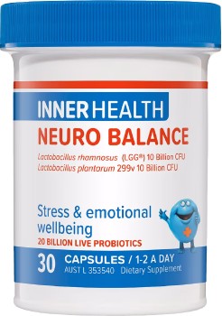 Inner+Health+Neuro+Balance+Probiotic+30+Capsules