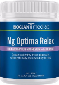 Medlab-Mg-Optima-Relax-Lemon-Lime-Powder-300g on sale