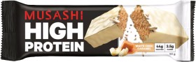 Musashi-High-Protein-Bars-White-Choc-Caramel-12-x-90g on sale