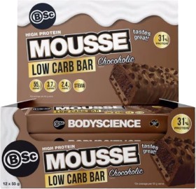 BSC-Body-Science-High-Protein-Low-Carb-Mousse-Bar-Chocoholic-12-x-55g on sale
