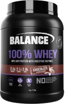 Balance-100-Whey-Protein-Powder-Chocolate-1kg on sale