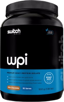 Switch-Nutrition-Whey-Protein-Isolate-95-Milk-Chocolate-900g on sale