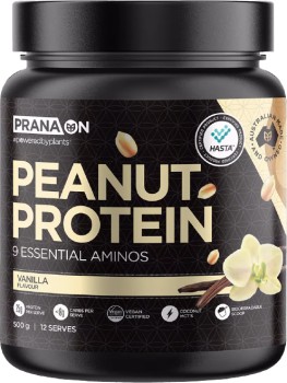 PranaOn-Vegan-Peanut-Protein-Powder-Vanilla-500g on sale