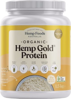 Hemp+Foods+Australia+Australia+Organic+Hemp+Gold+Protein+Powder+1.5Kg