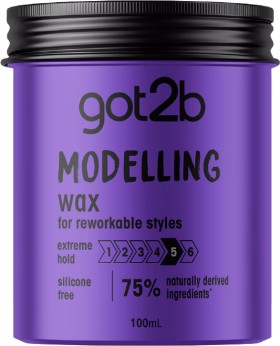 Schwarzkopf+Got2b+Modelling+Wax+for+Reworkable+Styles+100ml