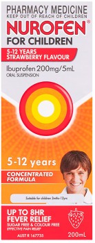 Nurofen+for+Children+5+-+12+Years+Pain+%26amp%3B+Fever+Relief+Strawberry+200ml