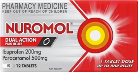 Nuromol-Dual-Action-12-Tablets on sale