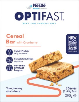 Optifast-VLCD-Cereal-Bar-with-Cranberry-6-Pack on sale