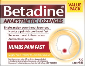 Betadine+Anaesthetic+Lozenges+36+Pack%2A