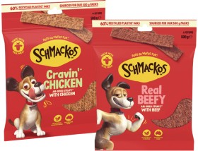 Schmackos+Strapz+or+Stix+Dog+Treats+500g+Selected+Varieties