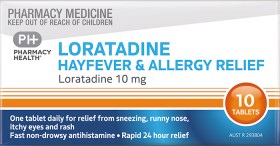 Pharmacy-Health-Loratadine-10-mg-10-Tablets on sale