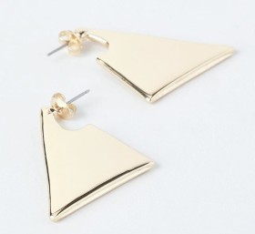 Basque+Large+Triangle+Stud+Earrings