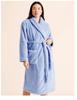 Soho-Fleece-Robe-Light-Blue on sale