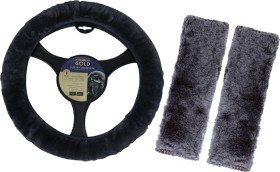 Cloudlux-Sheepskin-Steering-Wheel-Cover-Seat-Belt-Buddie-Combo on sale
