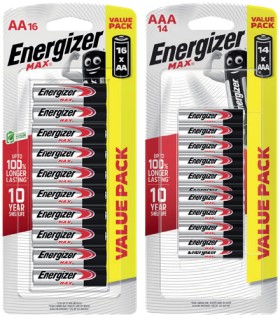 Energizer+Max+Batteries+AA+16+Pack+or+AAA+14+Pack