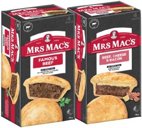 Mrs+Mac%26%23039%3Bs+Pies+or+Giant+Sausage+Rolls+4+Pack+Selected+Varieties