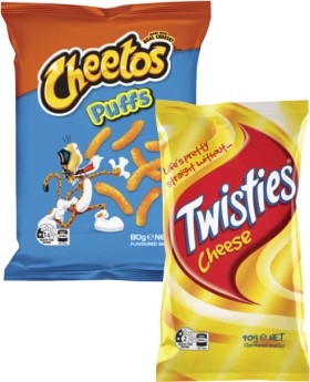 Twisties-Burger-Rings-or-Cheetos-Snacks-65g-90g on sale